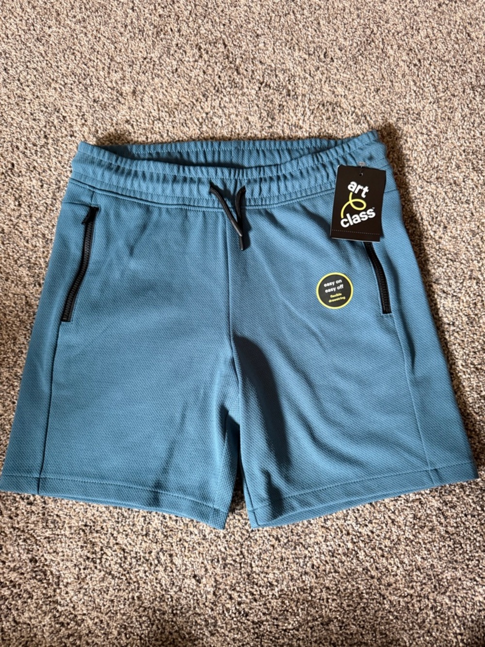 NEW Boys Art Class Teal Athletic Shorts L 10/12